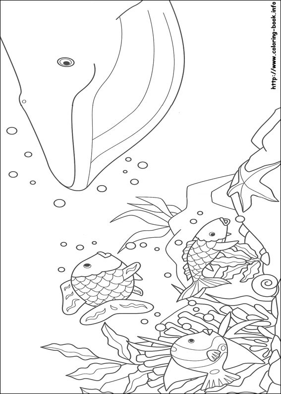 Rainbow Fish coloring picture